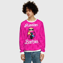 Свитшот мужской Barbie russian, цвет: 3D-белый — фото 2