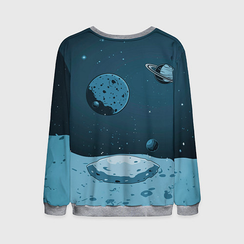 Мужской свитшот Космический брейк / 3D-Меланж – фото 2