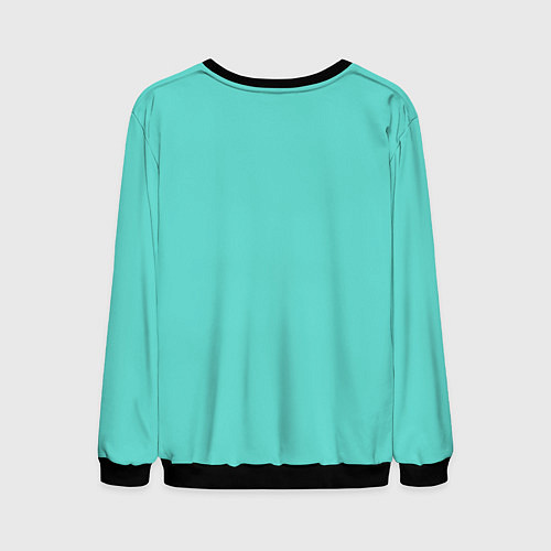 Мужской свитшот Цвет Тиффани / 3D-Черный – фото 2