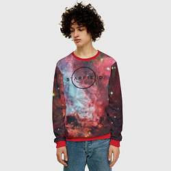Свитшот мужской Starfield лого космос, цвет: 3D-красный — фото 2