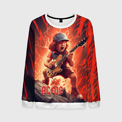 Мужской свитшот ACDC fire rock