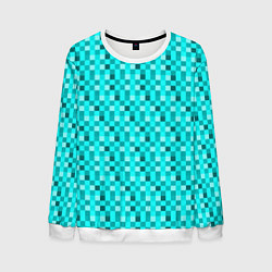 Мужской свитшот Пиксели цвета алмаза