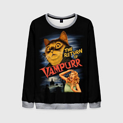 Мужской свитшот Кот вампир