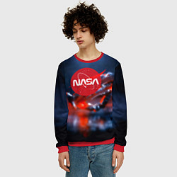 Свитшот мужской Nasa space star, цвет: 3D-красный — фото 2
