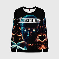 Свитшот мужской Imagine Dragons рок группа, цвет: 3D-черный