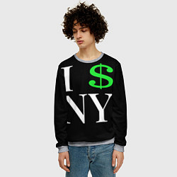 Свитшот мужской I steal NY - Payday 3, цвет: 3D-меланж — фото 2