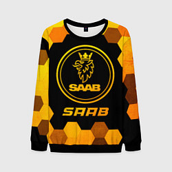 Мужской свитшот Saab - gold gradient