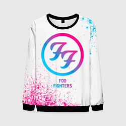 Мужской свитшот Foo Fighters neon gradient style