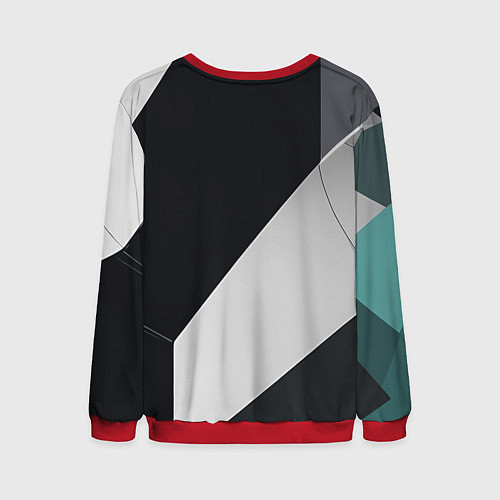 Мужской свитшот Белая горилла / 3D-Красный – фото 2