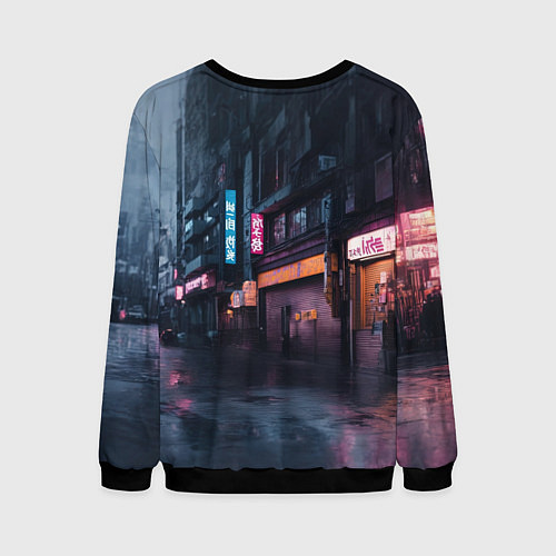 Мужской свитшот Березовый спорткар / 3D-Черный – фото 2