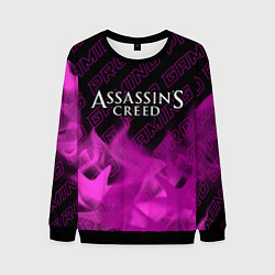 Свитшот мужской Assassins Creed pro gaming: символ сверху, цвет: 3D-черный