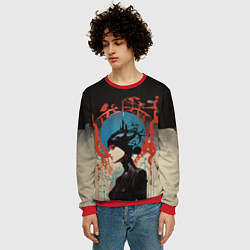 Свитшот мужской Шпионка в пространственных измерениях, цвет: 3D-красный — фото 2