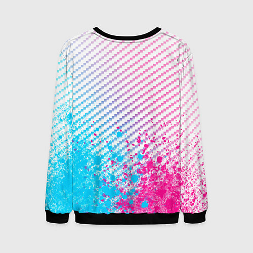 Мужской свитшот Lifan neon gradient style: символ сверху / 3D-Черный – фото 2