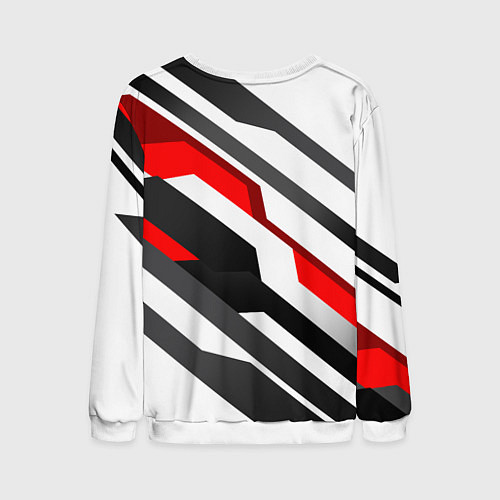 Мужской свитшот Mass effect - white uniform n7 / 3D-Белый – фото 2