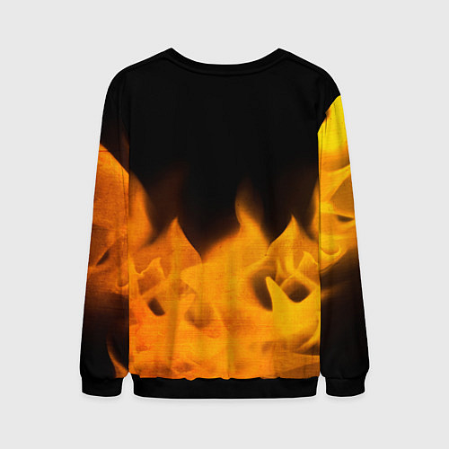 Мужской свитшот Fortnite - gold gradient: символ сверху / 3D-Черный – фото 2