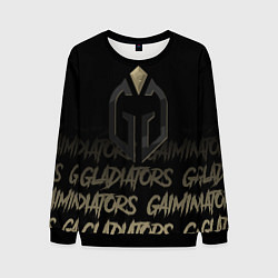 Свитшот мужской Gaimin Gladiators style, цвет: 3D-черный