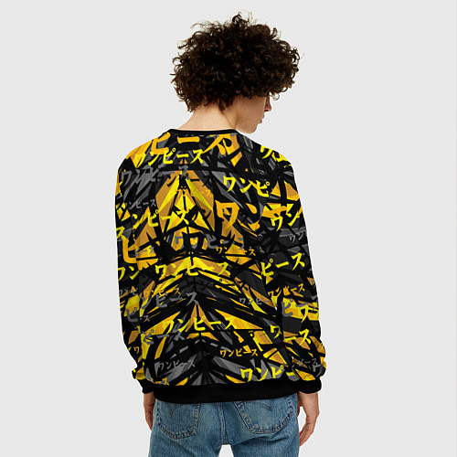 Мужской свитшот One Piece Trafalgar symbol / 3D-Черный – фото 4