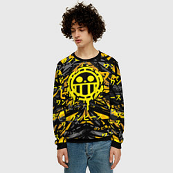 Свитшот мужской One Piece Trafalgar symbol, цвет: 3D-черный — фото 2