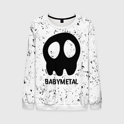 Мужской свитшот Babymetal glitch на светлом фоне