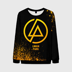 Свитшот мужской Linkin Park - gold gradient, цвет: 3D-черный