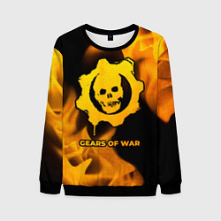 Свитшот мужской Gears of War - gold gradient, цвет: 3D-черный