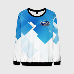 Свитшот мужской Subaru art, цвет: 3D-черный