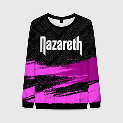 Мужской свитшот Nazareth rock legends посередине