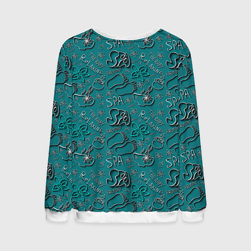 Мужской свитшот Therapy relaxing harmony / 3D-Белый – фото 2