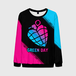 Мужской свитшот Green Day - neon gradient