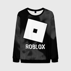 Мужской свитшот Roblox glitch на темном фоне