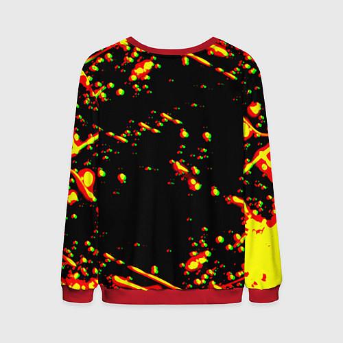 Мужской свитшот Doom огненный марс блики / 3D-Красный – фото 2