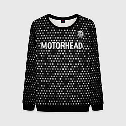 Мужской свитшот Motorhead glitch на темном фоне посередине