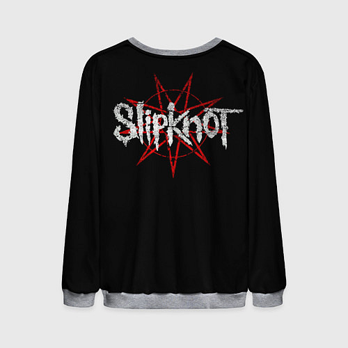 Мужской свитшот Slipknot - goat mask / 3D-Меланж – фото 2