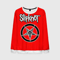 Свитшот мужской Slipknot пентаграмма, цвет: 3D-белый