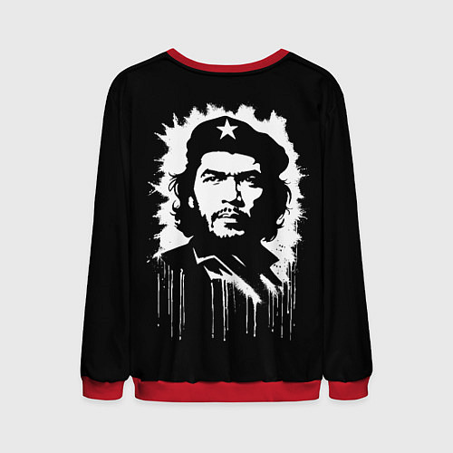 Мужской свитшот Che Guevara- аэрография / 3D-Красный – фото 2