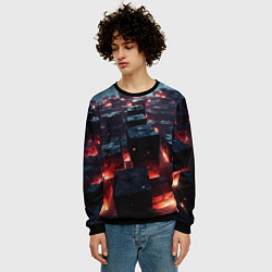 Свитшот мужской Гармония форм, цвет: 3D-черный — фото 2