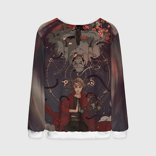 Мужской свитшот Стальной алхимик - два брата / 3D-Белый – фото 2