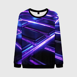 Мужской свитшот Фиолетовые неоновые плиты