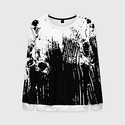Мужской свитшот Черно-белая абстракция гранж