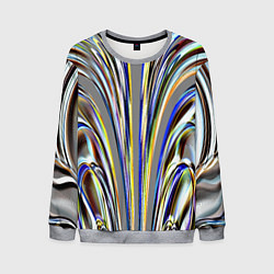 Свитшот мужской Струйчатый перламутровый узор, цвет: 3D-меланж