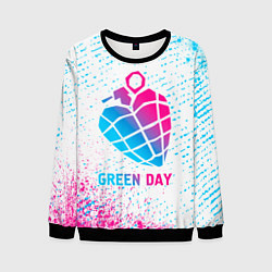 Мужской свитшот Green Day neon gradient style