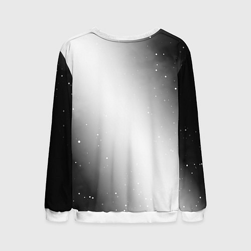 Мужской свитшот Avril Lavigne glitch на светлом фоне посередине / 3D-Белый – фото 2