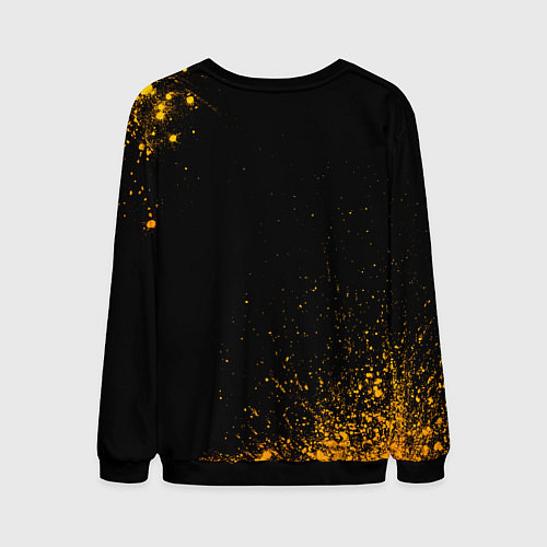 Мужской свитшот Sabaton - gold gradient / 3D-Черный – фото 2