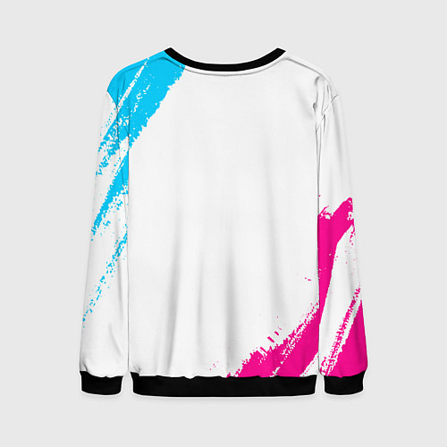 Мужской свитшот Bullet For My Valentine neon gradient style / 3D-Черный – фото 2