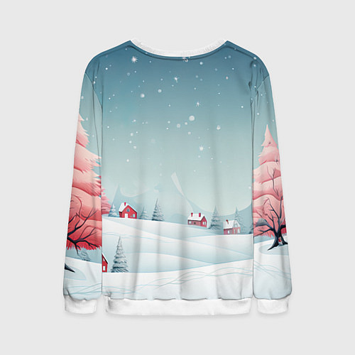 Мужской свитшот Символ нового 2024 года дракон / 3D-Белый – фото 2