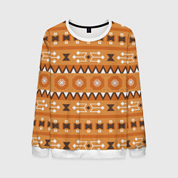 Мужской свитшот Brown tribal geometric