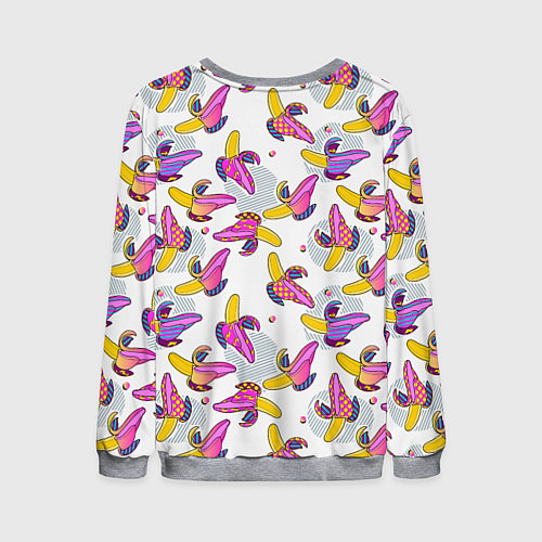 Мужской свитшот Разноцветный банан / 3D-Меланж – фото 2
