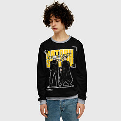 Свитшот мужской Сильнейший дуэт - Магическая битва, цвет: 3D-меланж — фото 2