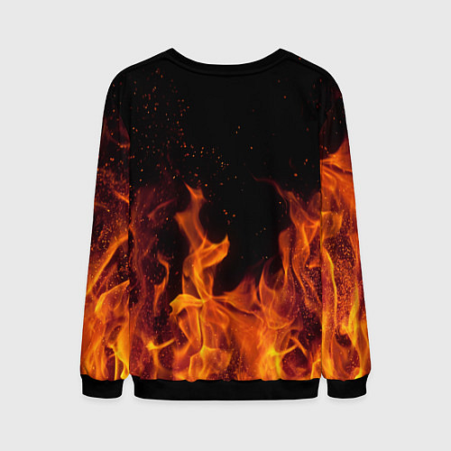 Мужской свитшот Слава роду / 3D-Черный – фото 2