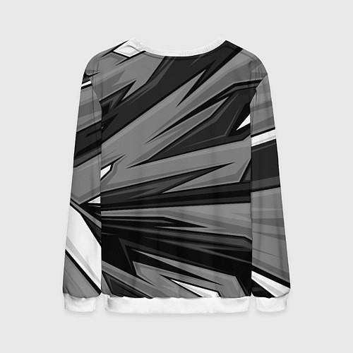 Мужской свитшот Honda - монохромный спортивный / 3D-Белый – фото 2